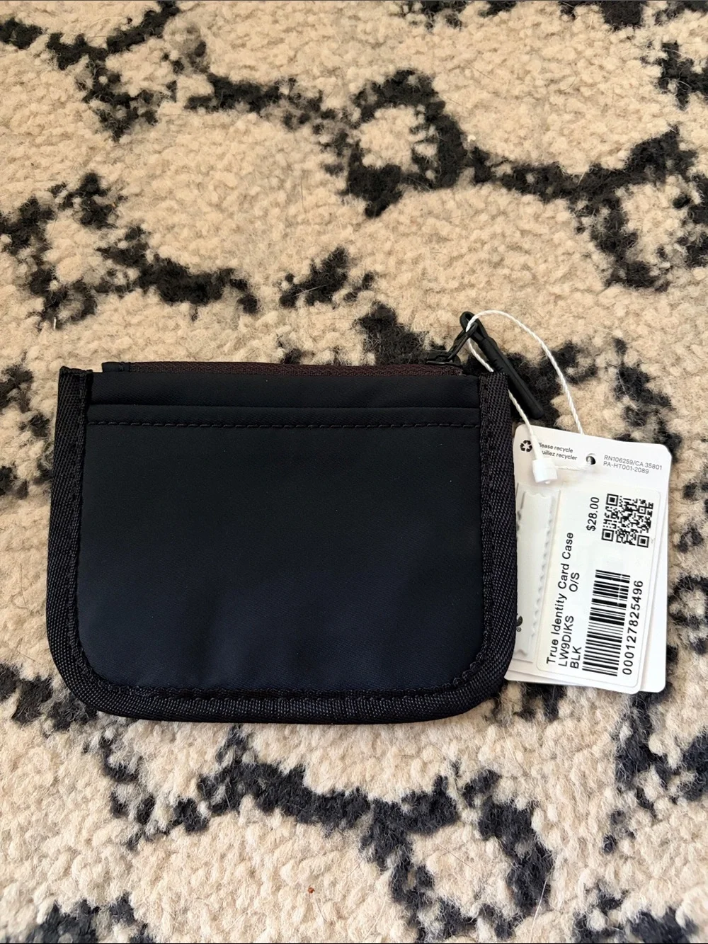 lululemon athletica True Identity Card Case in black